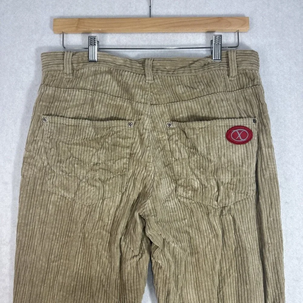 Xisle Mens Corduroy Casual Pant size 34 Beige Cotton Pant - Picture 10 of 15